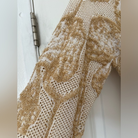 Anthropologie Gold and Cream Women's Sweater - Picture 8 of 8